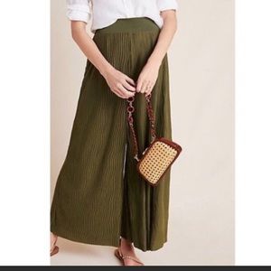 Anthropologie Delano pleated palazzo pants